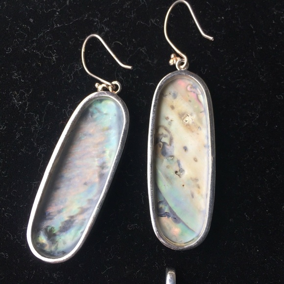 Sterling Silver 925 & Abalone shell set - Picture 3 of 7
